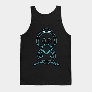 Tyrannosaurus rex fisheye lens blue Tank Top